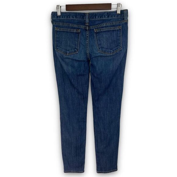 J. Crew Mid Wash Blue Low Rise Toothpick Stretch Ankle Denim Jeans Size 26 - Picture 2 of 14